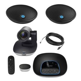 Logitech Group + microfoons en verlengkabel